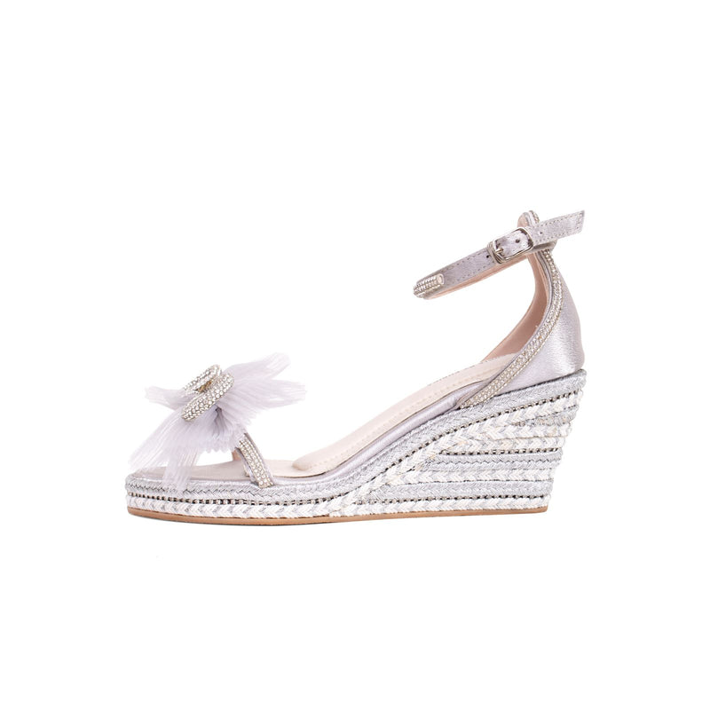 IZZABELLA WEDGES SILVER