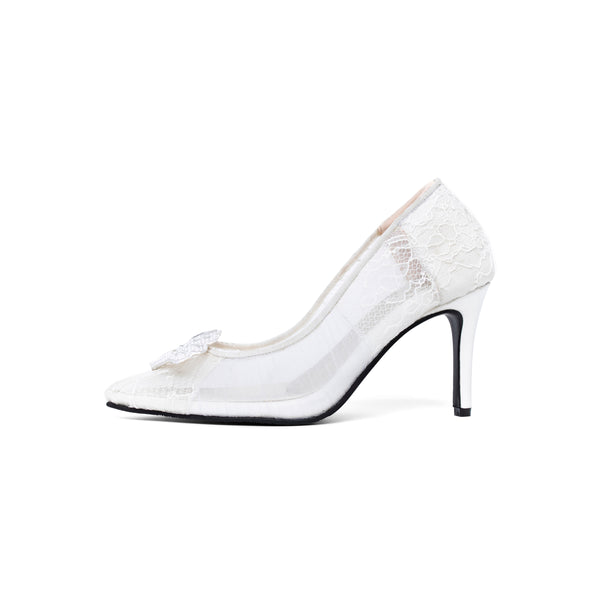 Odette Heels White