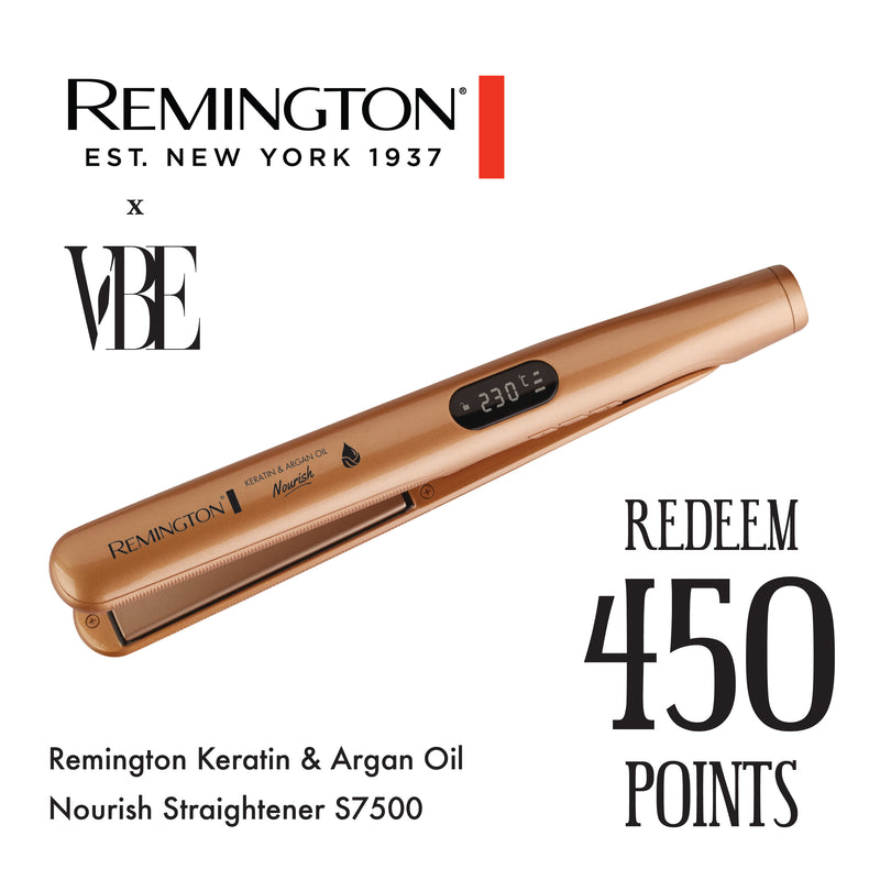 Remington Keratin & Argan Oil Nourish Straightener S7500